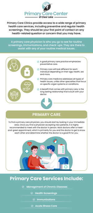 At Primary Care Center of Clear Lake, Dr. Smriti Choudhary, MD and our dedicated team provide comprehensive healthcare for individuals and families. From routine check-ups to managing chronic conditions, we focus on delivering personalized care to meet your unique health needs. Whether you're seeking preventive care or treatment for an illness, our clinic is here to support your well-being every step of the way. For more information, please contact us or schedule an appointment online. We have convenient locations to serve you in Webster and Pasadena, TX. 
