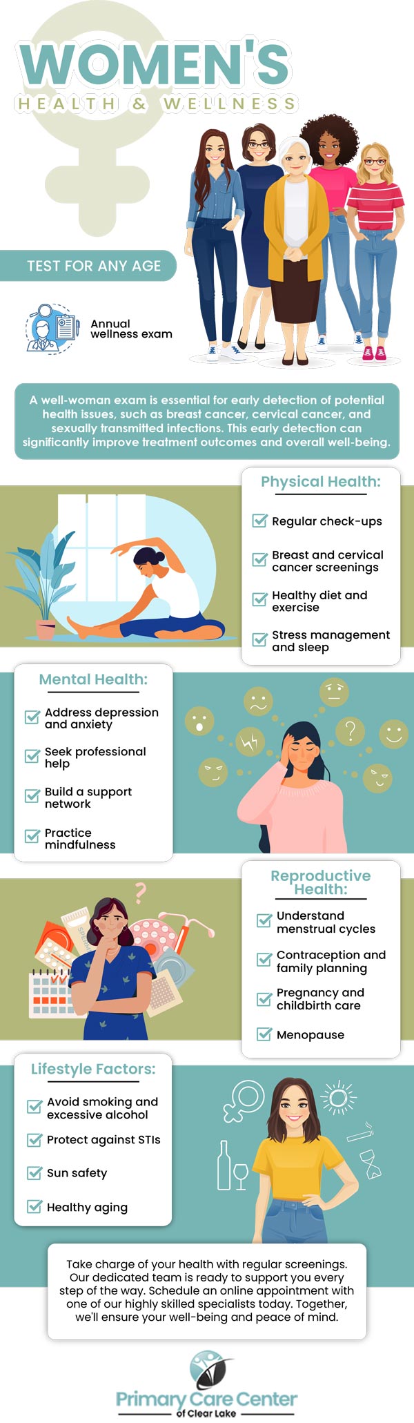 At Primary Care Center of Clear Lake in Webster, TX, we provide compassionate and personalized care tailored to meet the unique needs of women at every stage of life. From routine check-ups to specialized treatments, Dr. Smriti Choudhary, MD and her team are dedicated to helping you achieve and maintain optimal health and well-being. Contact us today for more information or book an appointment online . We are conveniently located at 13920 Osprey Ct, Suite C, Webster, TX 77598. At Primary Care Center of Clear Lake in Webster, TX, we provide compassionate and personalized care tailored to meet the unique needs of women at every stage of life. From routine check-ups to specialized treatments, Dr. Smriti Choudhary, MD and her team are dedicated to helping you achieve and maintain optimal health and well-being. Contact us today for more information or book an appointment online . We are conveniently located at 13920 Osprey Ct, Suite C, Webster, TX 77598.