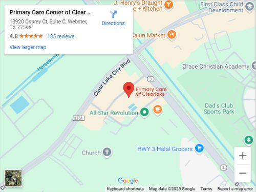 Get Directions to Primary Care Center of Clear Lake in Webster, TX
